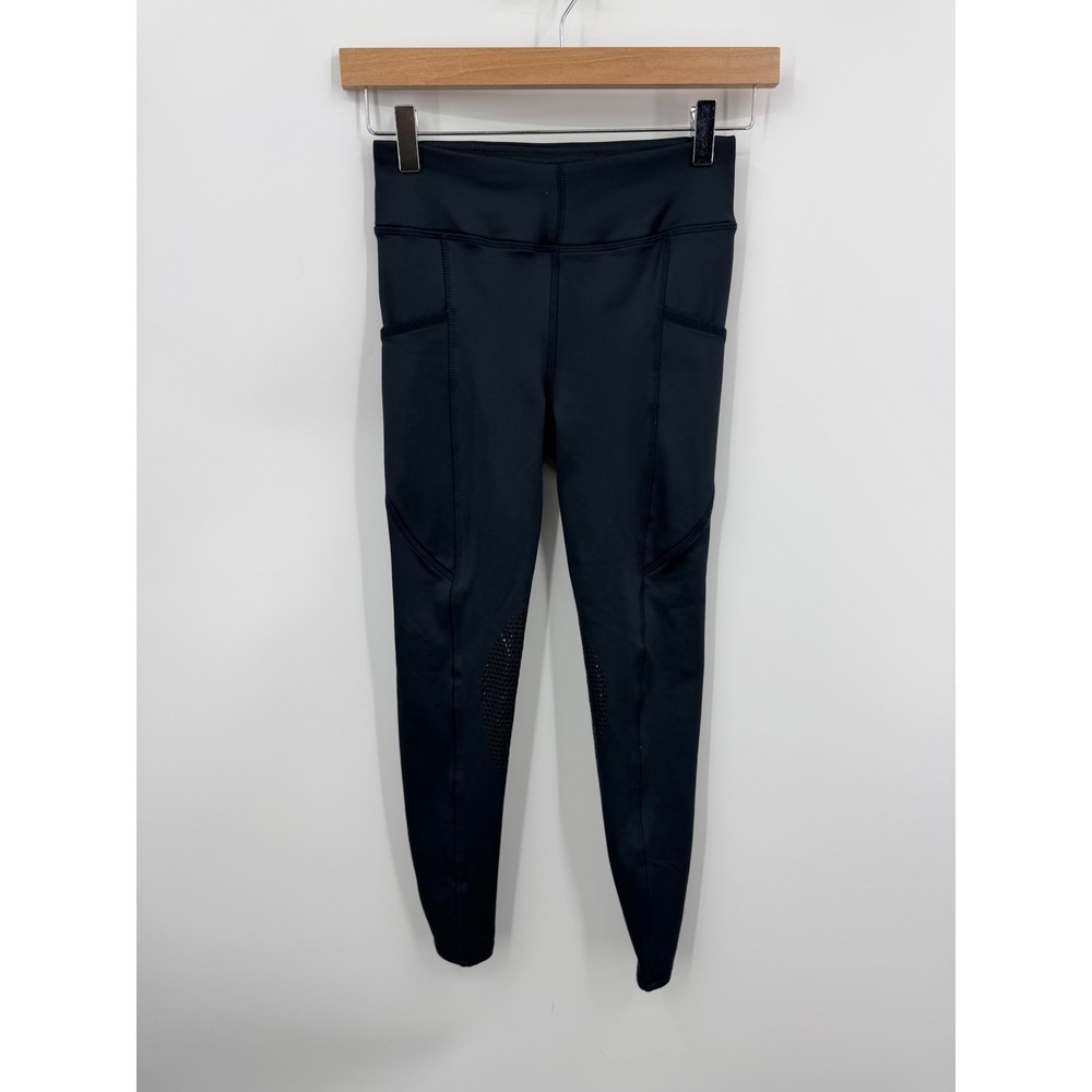 Riding Sport Dover Saddlery Equestrian Tights Kids‎ Large Black Silicone Grip